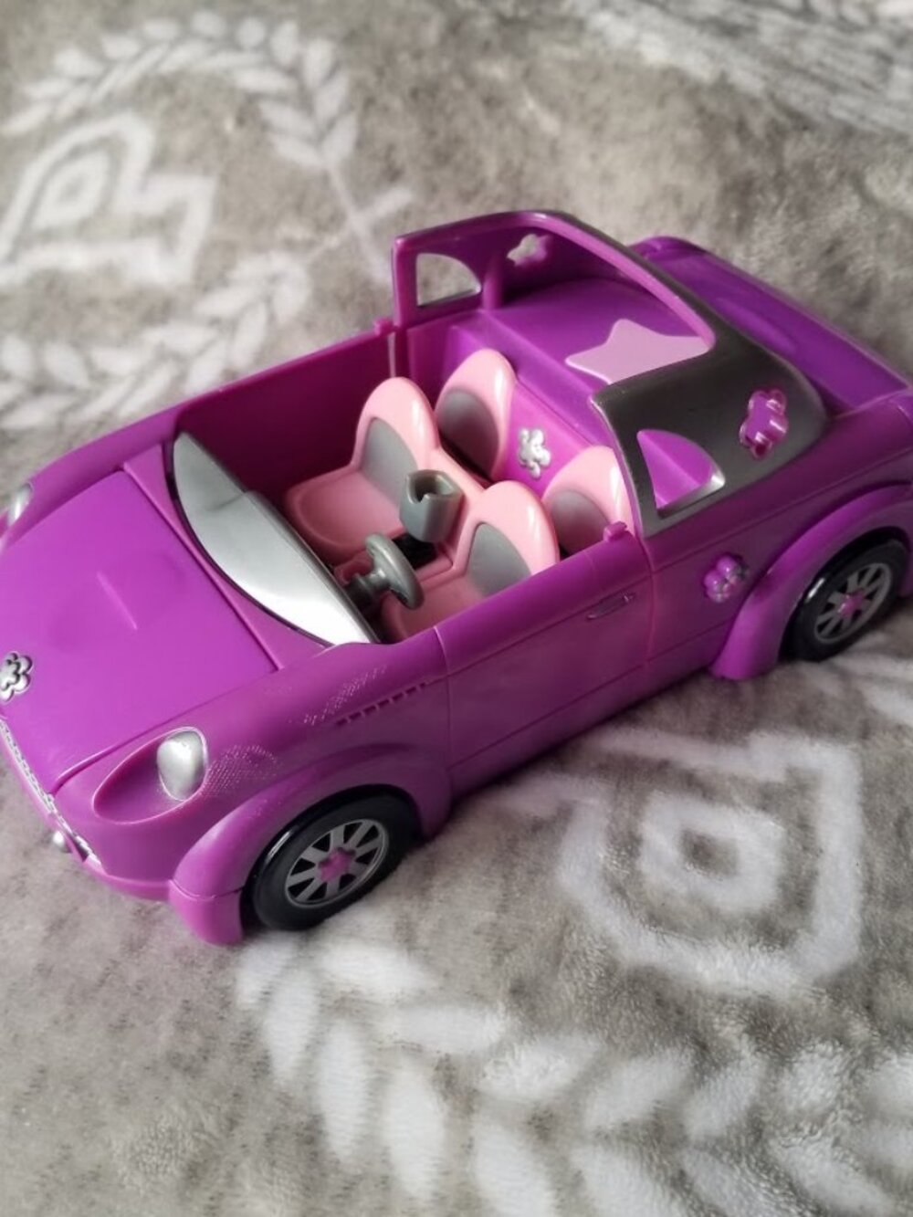 Vintage Polly Pocket Purple Stretch Limo Rock N Pop Convertible Car Y2K